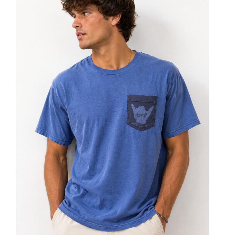 Local Motion Cotton T Shirt Blue Mens Size Medium